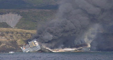 �D���΍Ђ̏󋵁i�o�n�}�Ў����ԉ^���D�uHUAL EUROPE���v��g���A�����o���́j