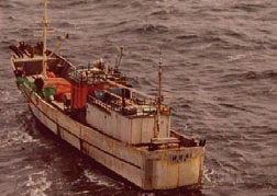 昭和55年3月11日(京都府竹野郡丹後町経ヶ岬沖)