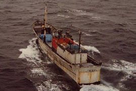 昭和55年3月14日(京都府竹野郡丹後町経ヶ岬沖)