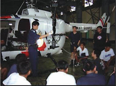 �i�ʐ^�j���ۂ̋@�̂�p�����w���̗l�q