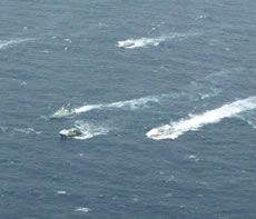 追跡中の巡視船艇