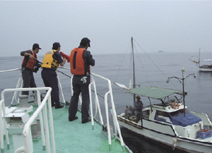 小型船舶に対する安全指導
