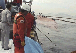 防除措置を行う機動防除隊員