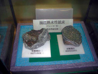 高濃度の金を含む水曜海山の熱水鉱床岩石サンプル