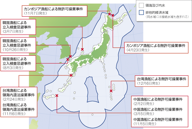 ������25�N�̊O�����D�ɂ�鋙�Ɗ֌W�@�߈ᔽ�ʒu