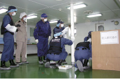 現場鑑識技能訓練の様子(2)