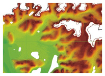 �ŐV�Z�p�ő��ʂ��ꂽ�p��p�̊C��n�`�̗l�q