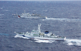 中国公船に対応する巡視船