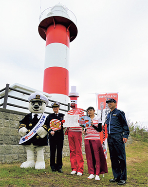 �Ύ듔���ϋɓI��PR�����Ƃ��āA�u�Ύ듔�䂨�Z����v�֖��_���䒷�̏̍������^���܂����B